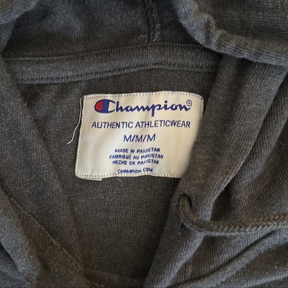 Men’s Champion Gray Hooded Shirt - Picture 4 of 4